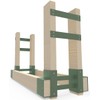 Fiwithy Outdoor Firewood Rack Bracket Kit with 4 Support Bars