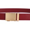 Tonywell Men's Leather Ratchet Belt with Automatic Buckle, 1 3/8"