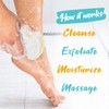Spongeables Pedi Scrub Foot Exfoliating 20+ Wash Sponge, Argan Oil,