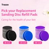 Trazzo Color-Coded Replacement Sanding Discs for Electric Foot File –