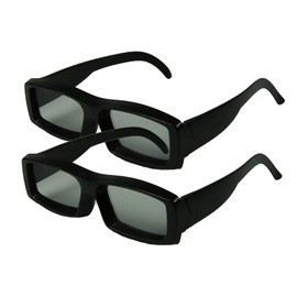 2 pairs - 3D Passive TV Circular Polarized Glasses and RealD Movies