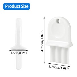 5Pack Paper Towel Dispenser Key, Toilet Paper Dispenser Key with 2Pcs Key Ring Universal Dispenser Plastic Key Set