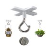 Crhexpva Non Trace Wall Ceiling Hooks,Plant Hanging Hooks on Drywall
