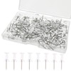 Smukdoo Push Pin,100 PCS Plastic Thumb Tacks Clear Push Pins