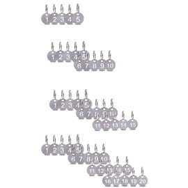 TheFirstGrain Locker Keyband, Number Tag, Cloak Bill, Key Tag, Key Number 21mm, Stainless Steel (#1-10)