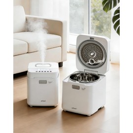 Mifasol Stainless Steel Humidifier, 3.3L Warm Mist Humidifiers for Bedroom, Easy Clean Steam Humidifiers for Home, Dishwasher Safe Humidifier Large Room, White