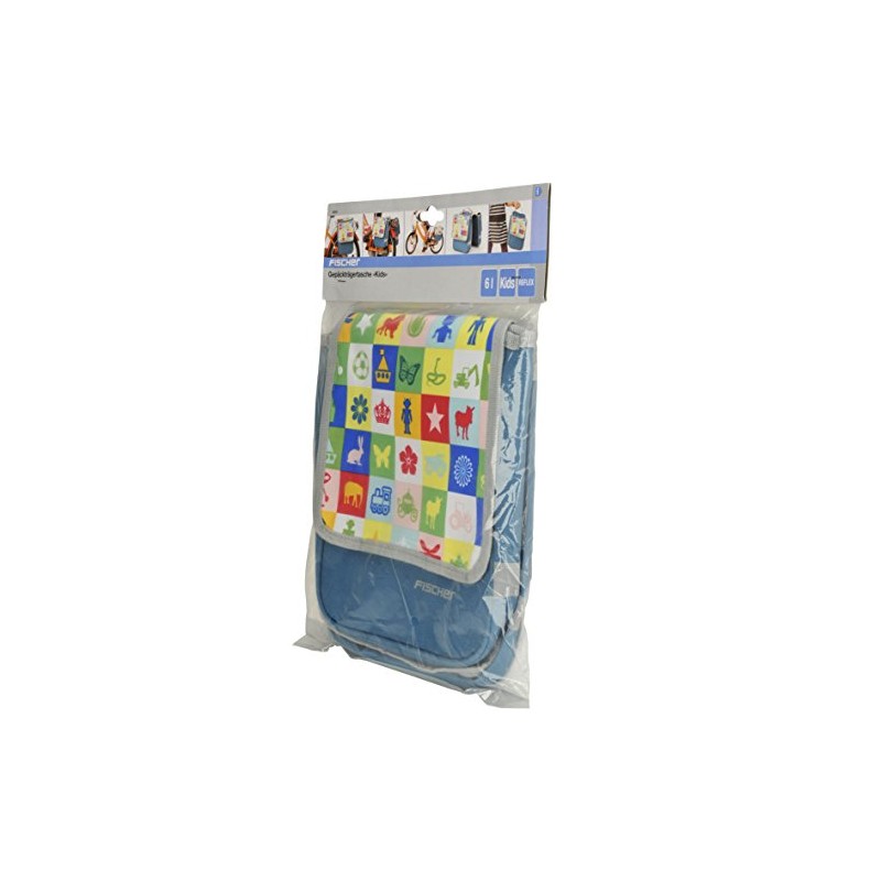 FISCHER Children's Pannier Rack Bag, Blue, 4 x 28 x