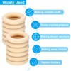 PATIKIL Wooden Rings for Crafting, 150 Pcs Smooth Macrame Wood