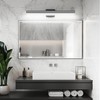 Ralbay Modern Black Bathroom Light Fixtures 5 Color Temperature Dimmable