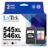LxTek 545XL 546XL Multipack als Ersatz für Canon Druckerpatronen 545
