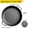 EDGING CASTING Pre-Seasoned Large Cast Iron Skillet 17 Inch, Dual