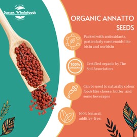 Sussex Wholefoods Organic Annatto Seeds 100g