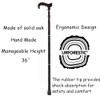 URFORESTIC Handmade Wooden Walking Cane,Solid Wooden Cane for Men and