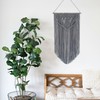Winterdemoon Boho Grey Macrame Wall Hanging
