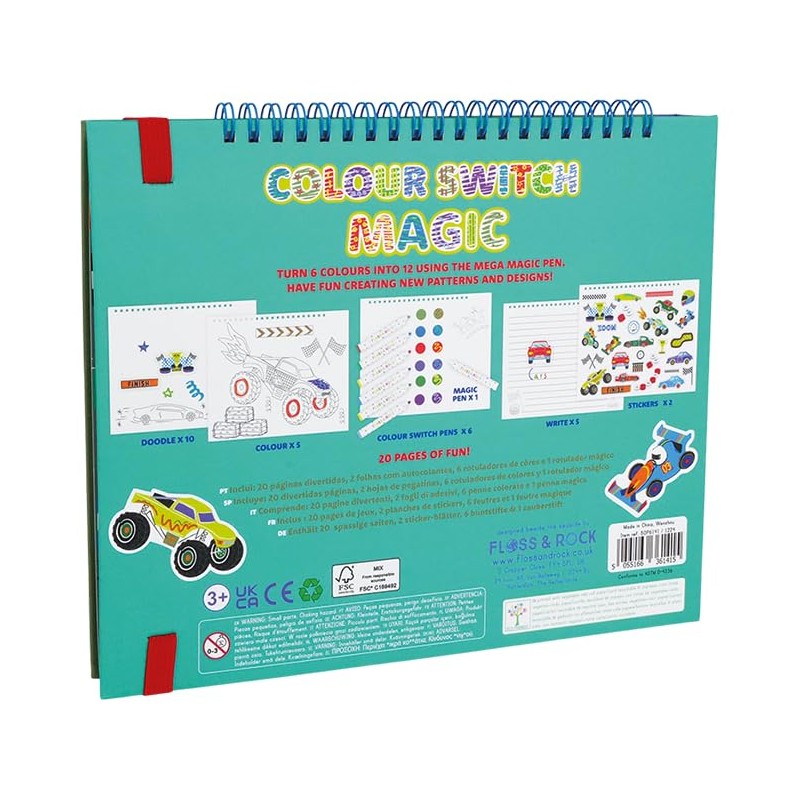 Floss & Rock Cars Colour Switch Magic Set