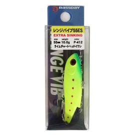 Bassday P-412 Range Vibe Lure P-412 Lime Chart Head Sardine.