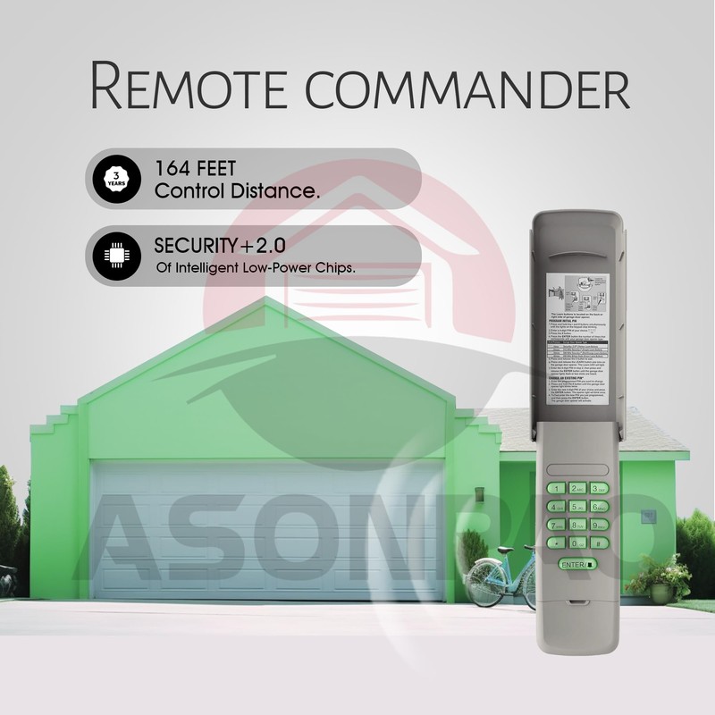 1 for Craftsman Garage Door Opener Keypad CMXZDCG440 Universal, 3-Year-Warranty