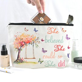 YINSSA Congratulations Gifts for Women Makeup Bag Class of 2025 College Graduation Gifts for Her Christmas Gifts for Teacher Daughter Inspirational Gifts for Coworker Gifts for Women