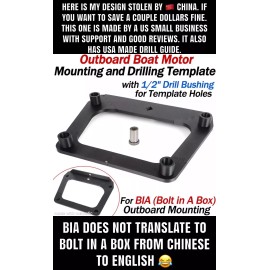 Linesider Fiberglass LLC The USA Made Outboard Boat Motor Mounting And Drilling Template