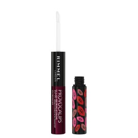 Rimmel London Provocalips 16hr Kiss-Proof Lip Color - Two-Step Liquid Lipstick to Lock in Color and Shine - 570 Firecracker, .14 fl.oz.