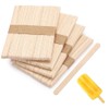 Natural Wooden Craft Sticks,Ice Cream Sticks,CAASFOOY 200PCS Wax Sticks,Paddle Popsicle