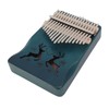 Finger Thumb Piano 17 Keys Exquisite Engraved Pattern Wood Kalimba