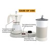 FUOCCI Espresso Maker With Milk Frother; 3 Cups Italian Coffee