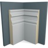 Ekena Millwork 7 3/8"H x 4 3/8"P Hillsborough Baseboard Moulding