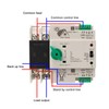2P AC-220V ATS, Home Dual Power Automatic Converter Switch, Solar