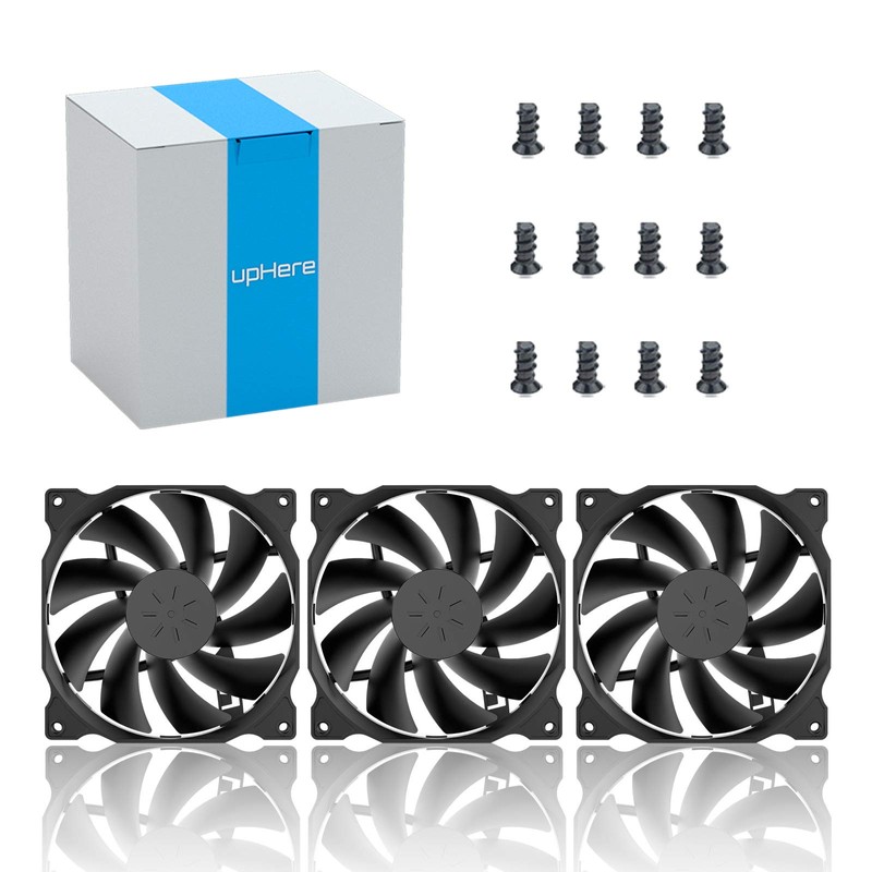 upHere 120mm Case Fan - Low Noise, High Airflow, Ultra