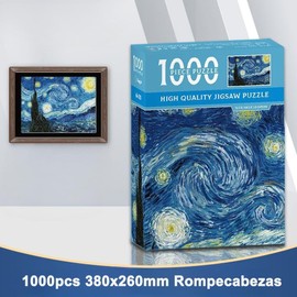 JESWO Rompecabezas 1000 Piezas, Puzzle para Familia Adultos Niños, 38X26cm