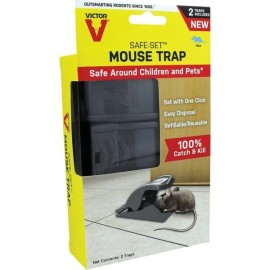 Victor (6)-Victor Safe-Set Mechanical Reusable Mouse Trap (2-Pack)