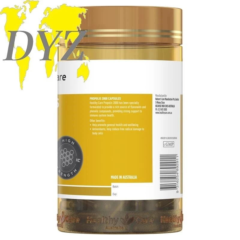 Healthy Care Propolis 2000mg (200 Capsules)