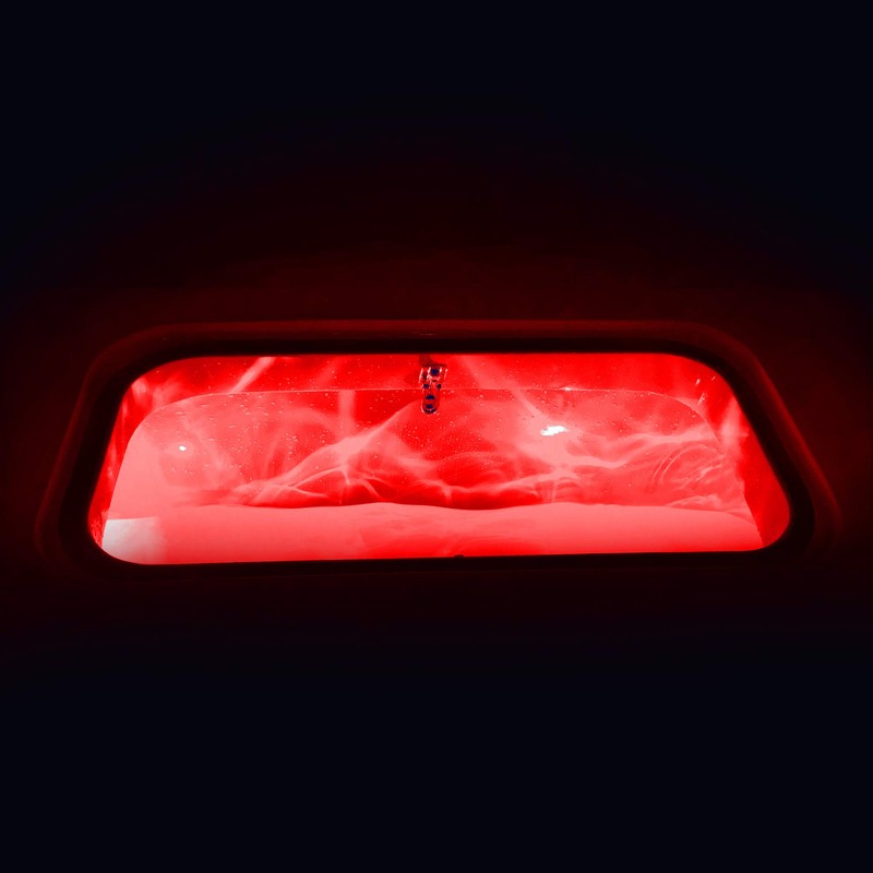 RecPro Round Red 12V LED Livewell Courtesy Accent Light |