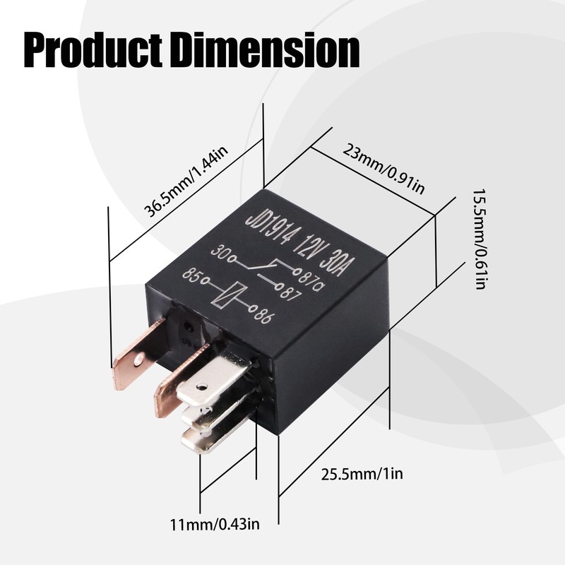JA&MIU 3PCS 4671168E 72472M 5 pin 12 Volt DV SPDT