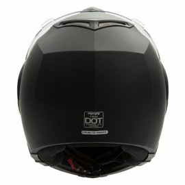 MMG Model 20 Motorcycle Open Face Helmet DOT Street Legal - Flip Up Clear Visor - Matte Black - Large