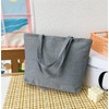 OrcOw Medium Beach Bags Totes Canvas Tote Shoulder Bag With