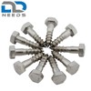 D2D Pack of 10 Hexagonal Wood Screws 8 x 100