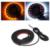2pcs Running Board LED Lights 800LM White Amber 12V to