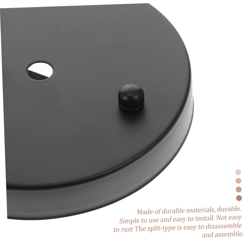 Yardenfun Sturdy Ceiling Light Canopy Plate Practical Pendant Light Base