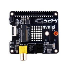 GeeekPi NVDigi Expansion Board for Raspberry Pi 5, with HiFi Digi and M.2 PCIe Slot for NVMe 2242/2230 SSD
