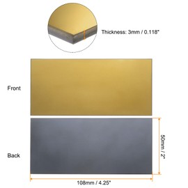 QUARKZMAN Welding Glass 2" x 4.25" Shading 12 Glass Replacement Welding Glasses Blackout Filter Plates for Welding Helmet, Gold-Coated Black