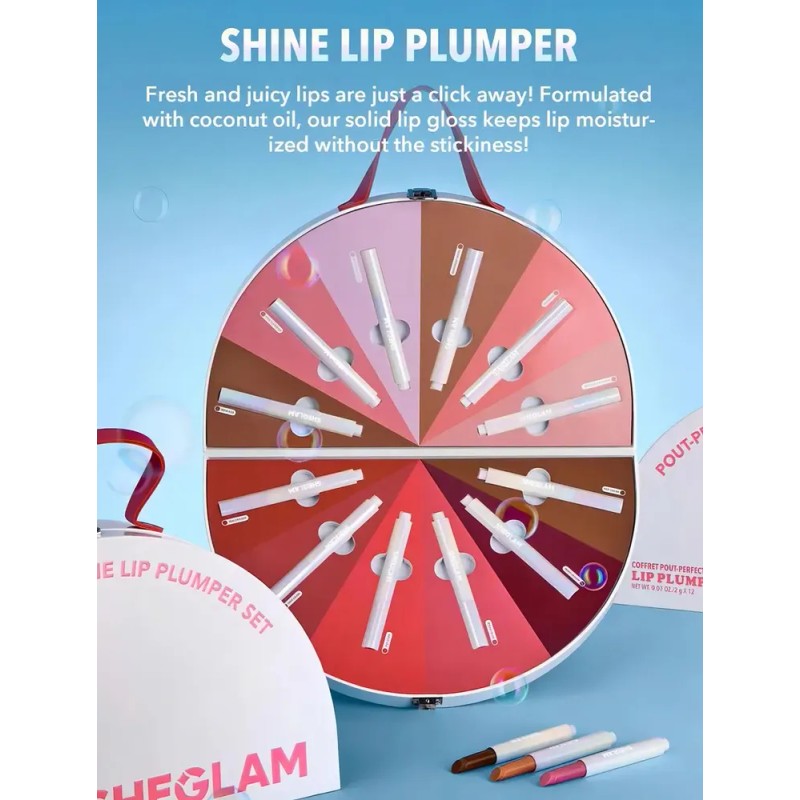 Sheglam, Set De Rellenador De Labios Pout-perfect, Plumper Acabado Brillante