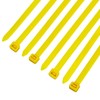 HORZEFIX Cable Ties Pack of 100 Yellow Long UV Resistant