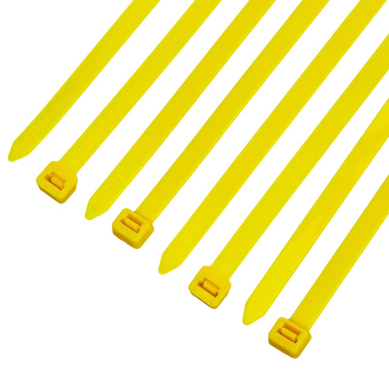 HORZEFIX Cable Ties Pack of 100 Yellow Long UV Resistant