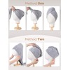 Hicober Microfiber Hair Towel, 3 Packs Hair Turbans for Wet