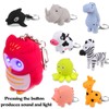 9 PCS Nurse Flashlight Pediatric Nurse Flashlight Keychain Animal Flashlight