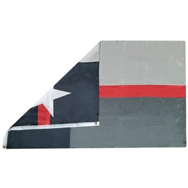 Trade Winds 3x5 Texas Thin Red Line Memorial 100D Woven Poly Nylon 3'x5' Flag Banner (RUF) Fade Resistant Premium
