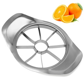 Stainless Steel Apple Cutter – Heavy-Duty Apple Slicer & Corer with 8 Sharp Blades, Ergonomic Handles – Quick & Easy Fruit Slicing for Apples, Pears & More