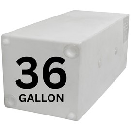 Ameri-Kart 36 Gallon RV Fresh Water Tank, Potable Water Storage Tank for Drinking, Cooking, Cleaning, Showering, for Campers, Trailers, Motorhomes, RVs, Cube Shape, 37" x 16" x 15" (WT-5549)